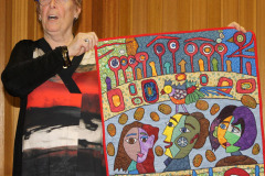 picassos-ladies-visit-hundertwassers-garden-for-the-2017-art-hits-the-wall-exhibition-machine-applique-and-machine-quilted-by-anne_40868543030_o