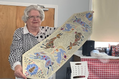 Embroidered Tablerunner by Johana A.