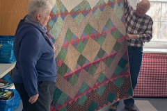 Queen bed quilt, orignal design, by Peter R.