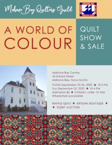 Mahone Bay Quilt Show and Sale 2022