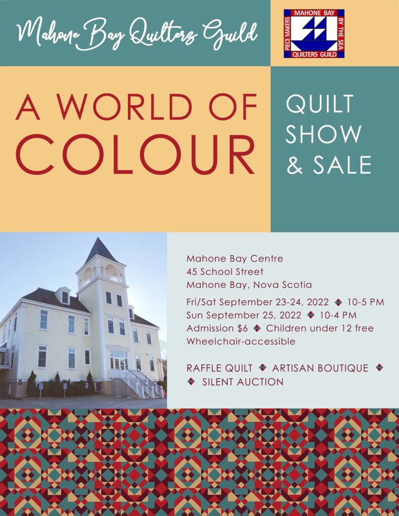 Quilt Show and Sale 2022 Mahone Bay Quilters’ Guild